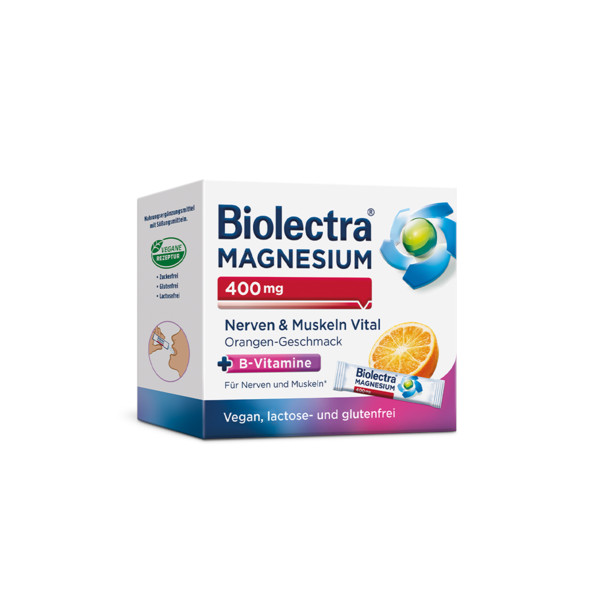 BIOLECTRA Magnesium 400 mg Nerven & Muskeln Vital Abbildung für BIOLECTRA Magnesium 400 mg Nerven & Muskeln Vital