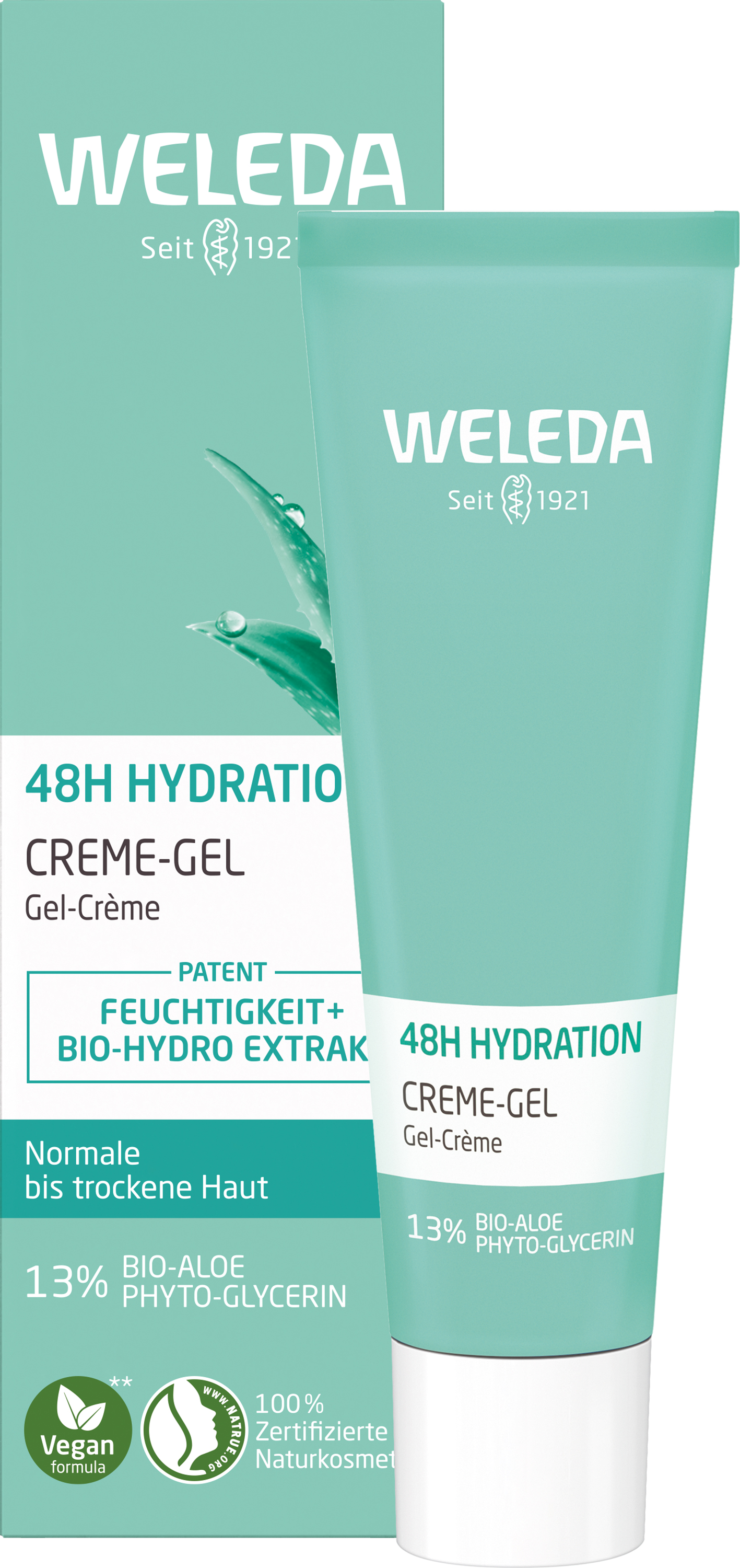 WELEDA 48h Hydration Creme-Gel Abbildung für WELEDA 48h Hydration Creme-Gel
