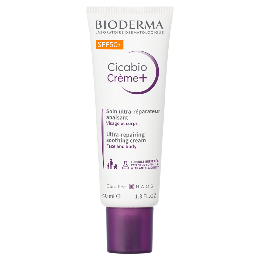 Cicabio Creme+ LSF 50+ Repariende und beruhigende Wundpflege-Creme mit Sonnenschutz Abbildung für Cicabio Creme+ LSF 50+ Repariende und beruhigende Wundpflege-Creme mit Sonnenschutz