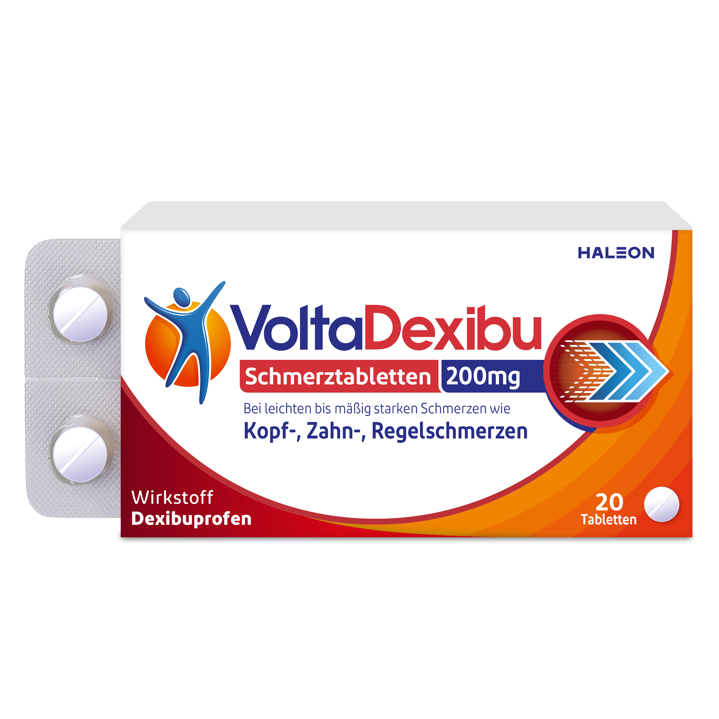 VOLTADEXIBU Schmerztabletten 200 mg Filmtabletten Abbildung für VOLTADEXIBU Schmerztabletten 200 mg Filmtabletten