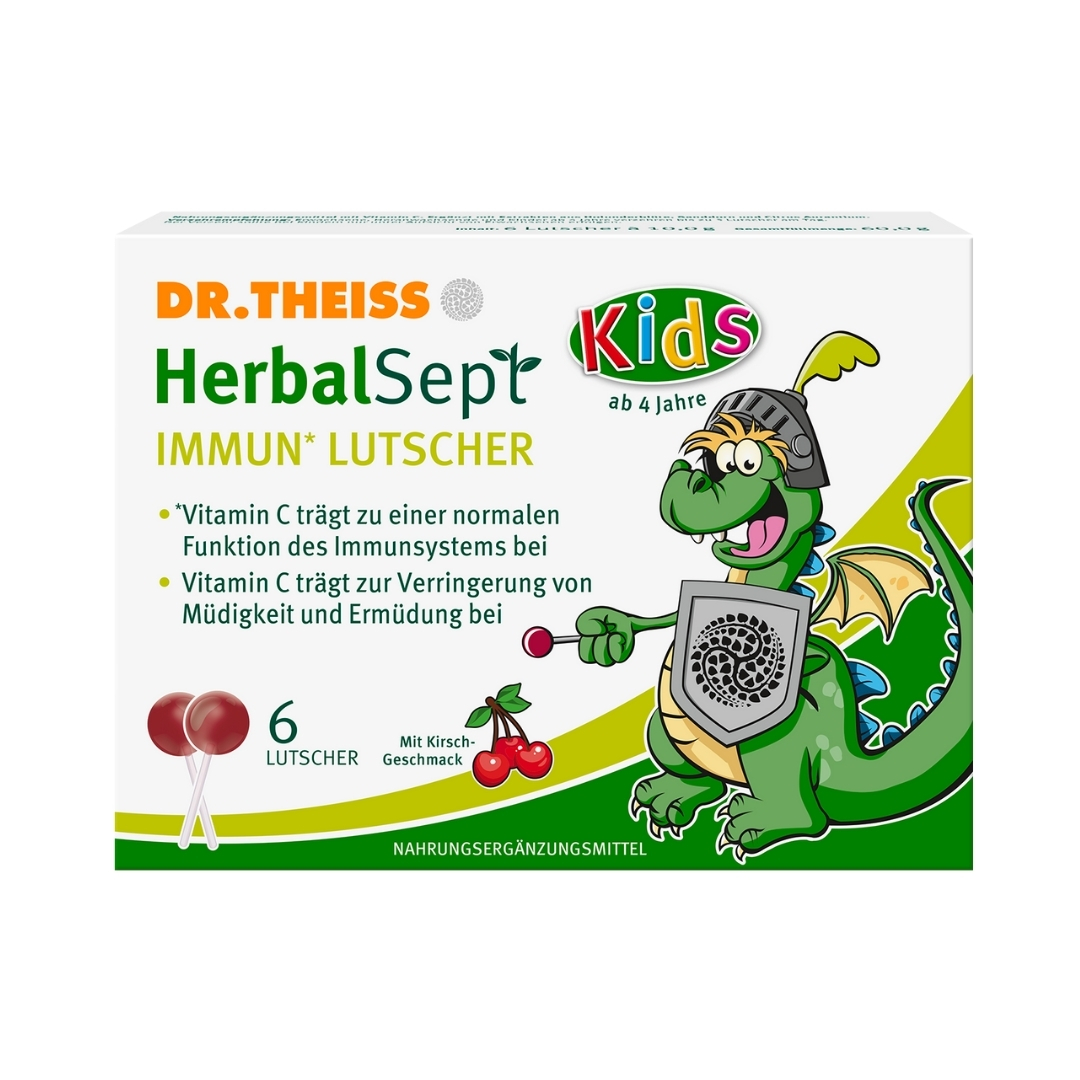 DR.THEISS HerbalSept Immun Lutscher Kids D NEM Abbildung für DR.THEISS HerbalSept Immun Lutscher Kids D NEM